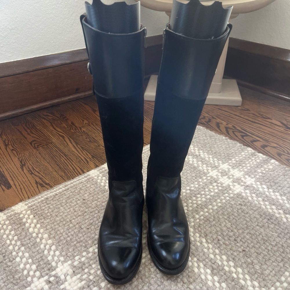 Frye JAYDEN BUTTON TALL boots Size 6 black
